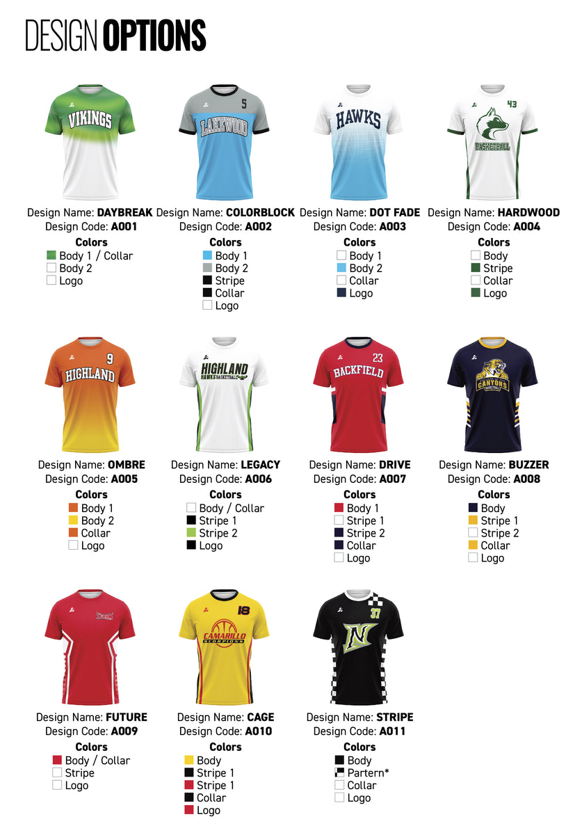 Men's, Women's, & Youth Short Sleeve Basketball Shooter Shirt by Labfit LabFit